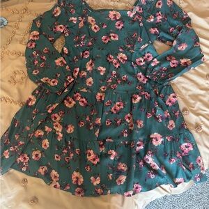 Floral Green Women's dress